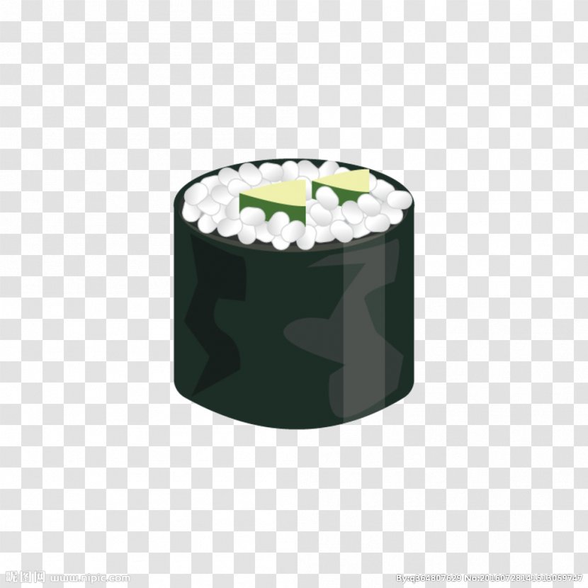 Sushi Makizushi Gimbap Cucumber Rice - Cartoon - Seaweed Ring Transparent PNG