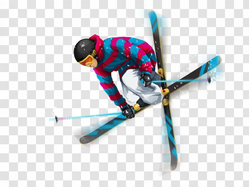 Ski Poles Winter Sport Freestyle Skiing Skier - Mogul Transparent PNG