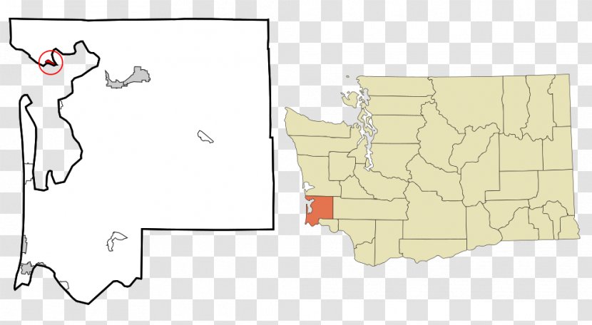 Long Beach Bay Center Chinook Ocean Park Lebam - Map Transparent PNG