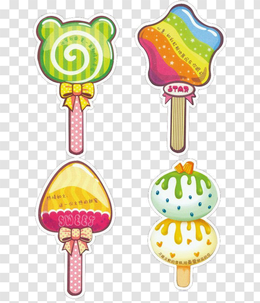 Lollipop Candy Cartoon Clip Art - Food - 3d Image Candy,Hand-painted Lollipops Transparent PNG