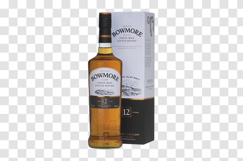 Single Malt Whisky Bowmore Islay Whiskey Scotch - 70 Years Transparent PNG