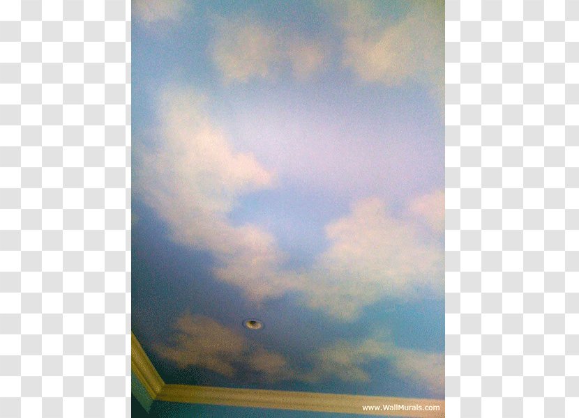 Wall Painted Ceiling Painting - Bathroom - Watercolor Sky Transparent PNG