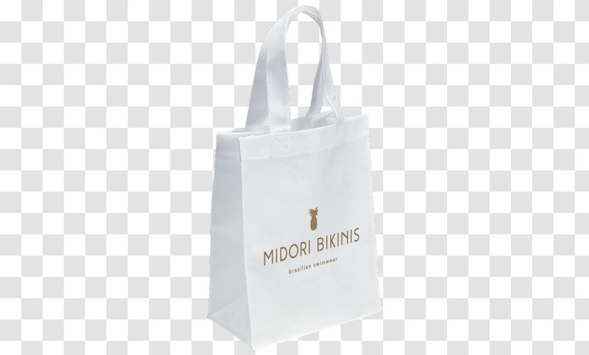 Tote Bag White Reusable Shopping Nonwoven Fabric - Brand Transparent PNG