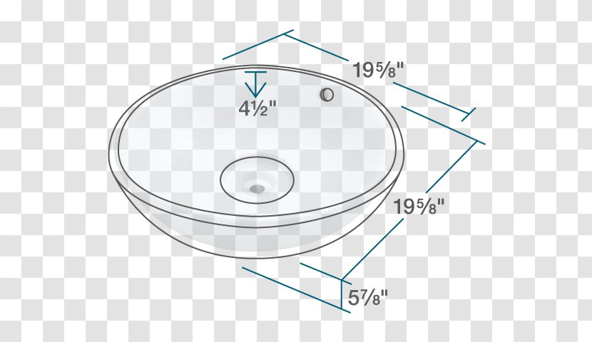 Polaris P043V Porcelain Vessel Sink Bowl Product Line - White Oval Sinks Transparent PNG