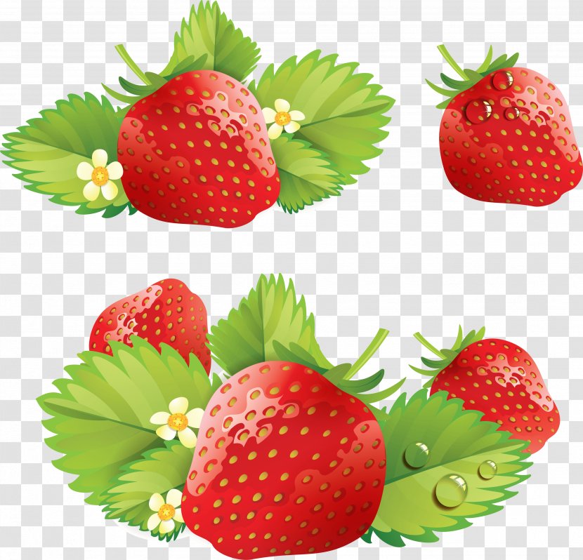 Ice Cream Juice Strawberry Euclidean Vector - Berry - Images Transparent PNG
