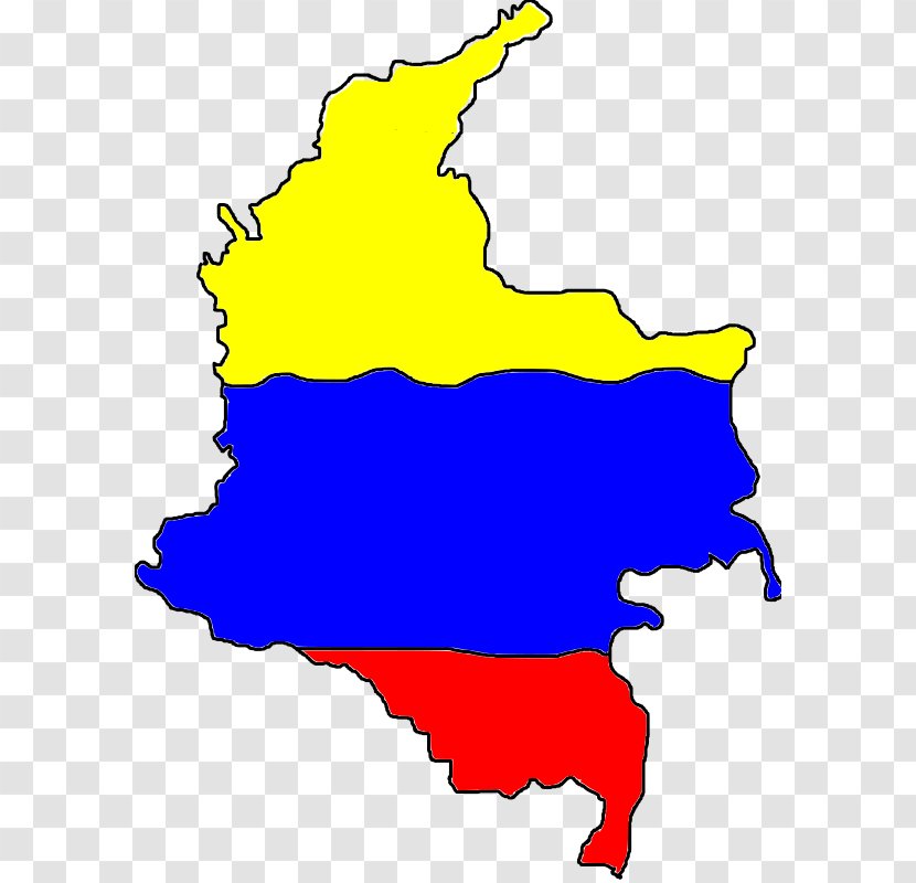 Departments Of Colombia Blank Map Clip Art - Flag Transparent PNG