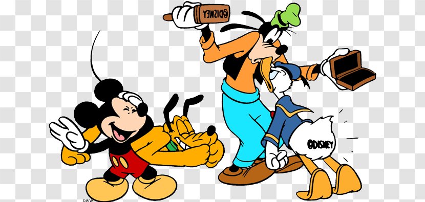 Pluto Goofy Mickey Mouse Clarabelle Cow Donald Duck Transparent PNG