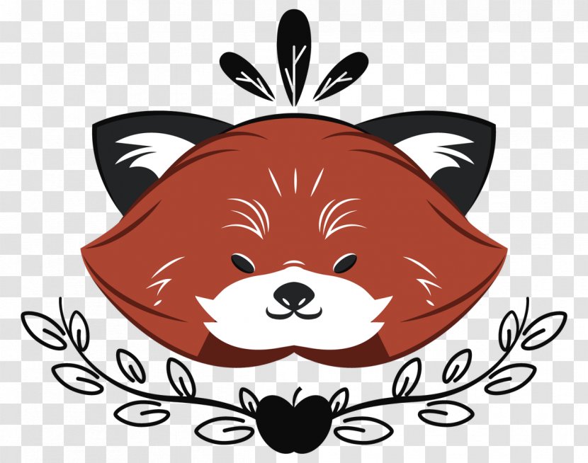 Red Panda Giant Mammal Dog Clip Art - Like - Hand-painted Transparent PNG