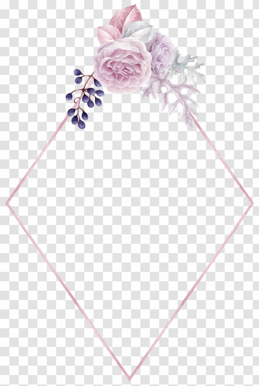 Floral Design Wallpaper Picture Frames Flower - Purple - Art Transparent PNG