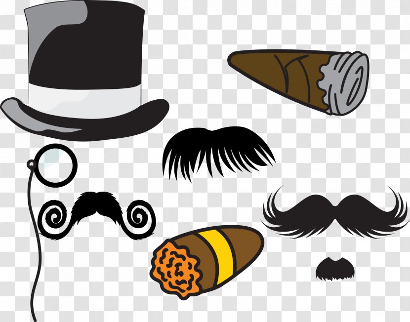 United Kingdom Cigar - Moustache - Vector Beard Transparent PNG