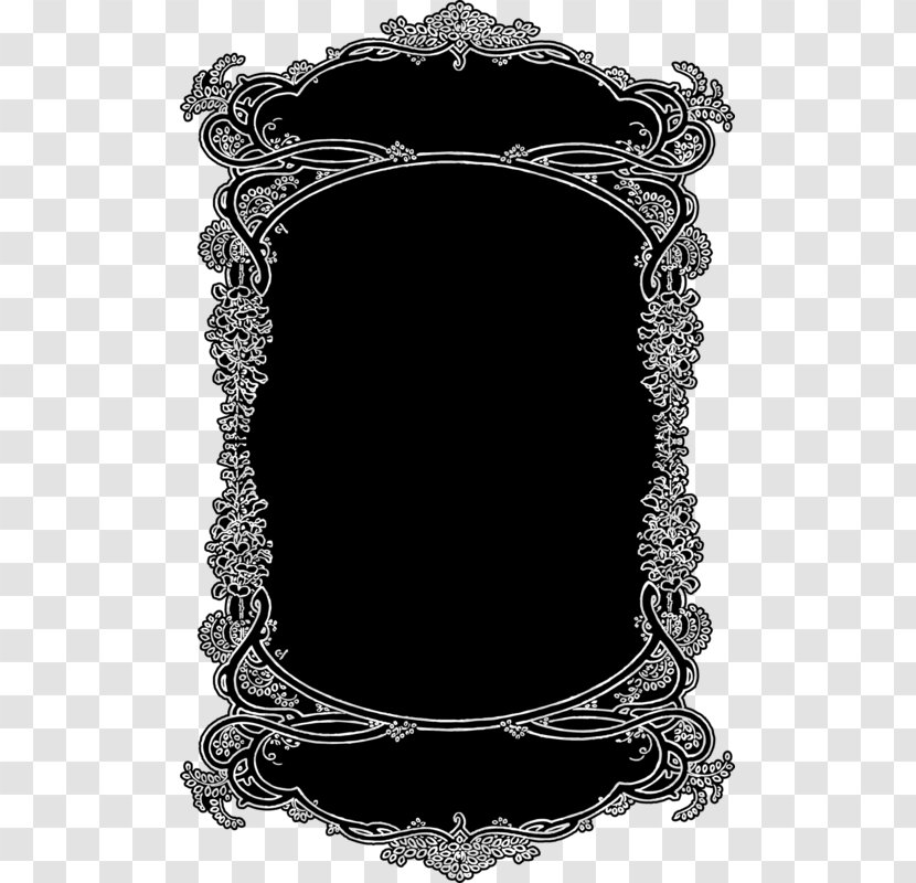 Paper Label Picture Frames Decoupage - Black And White - Frame Transparent PNG