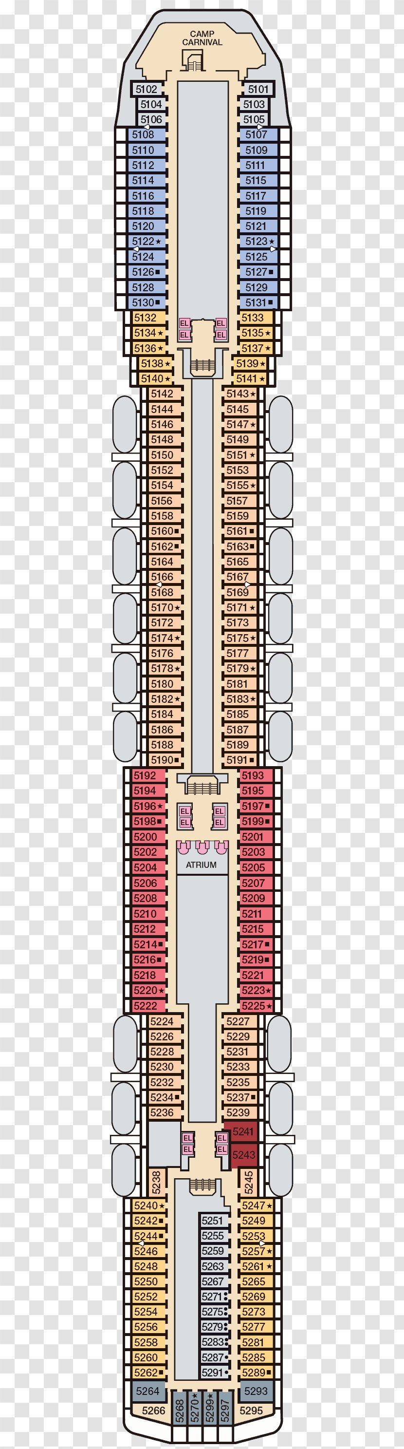 Carnival Miracle Business Cruise Line Upper Deck Company Balcony - Cad Floor Plan Transparent PNG