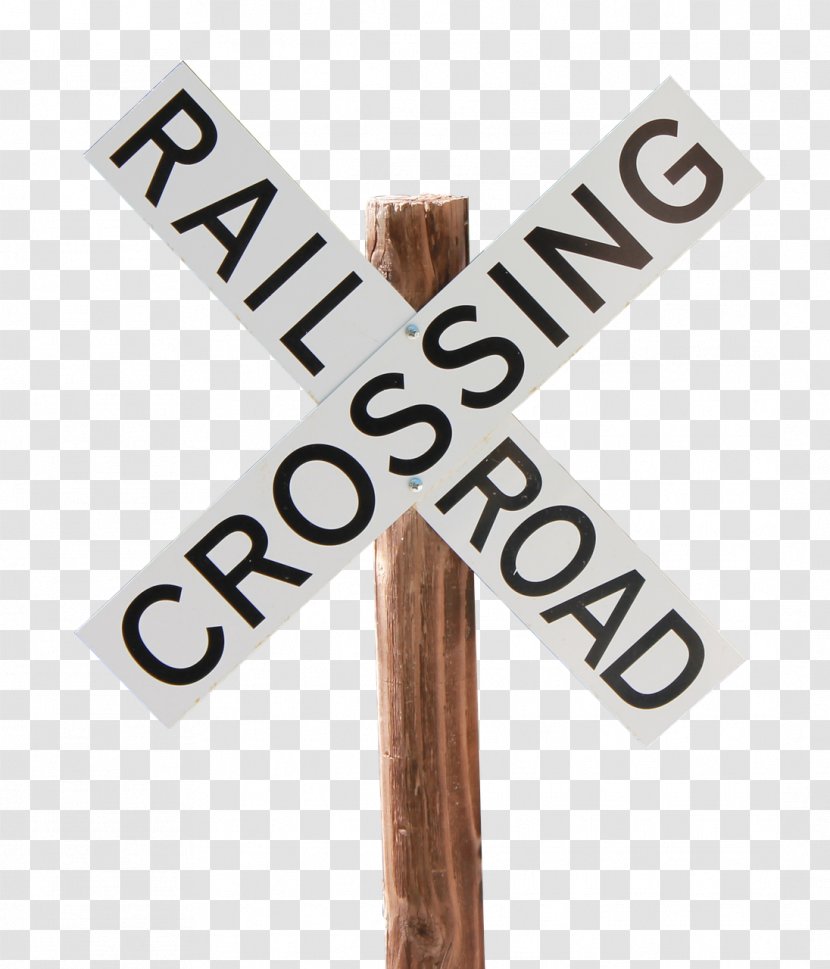 Train Rail Transport Crossbuck Level Crossing Road - Railroad Car Transparent PNG