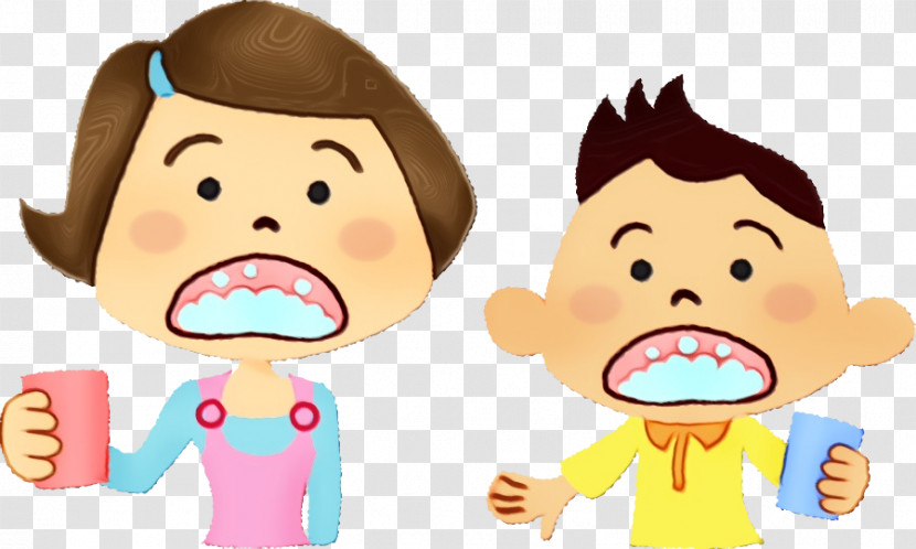 Cartoon Facial Expression Nose Cheek Child Transparent PNG
