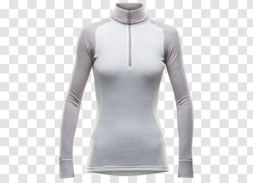 Sweater T-shirt Sleeve Hoodie White - Blue Transparent PNG