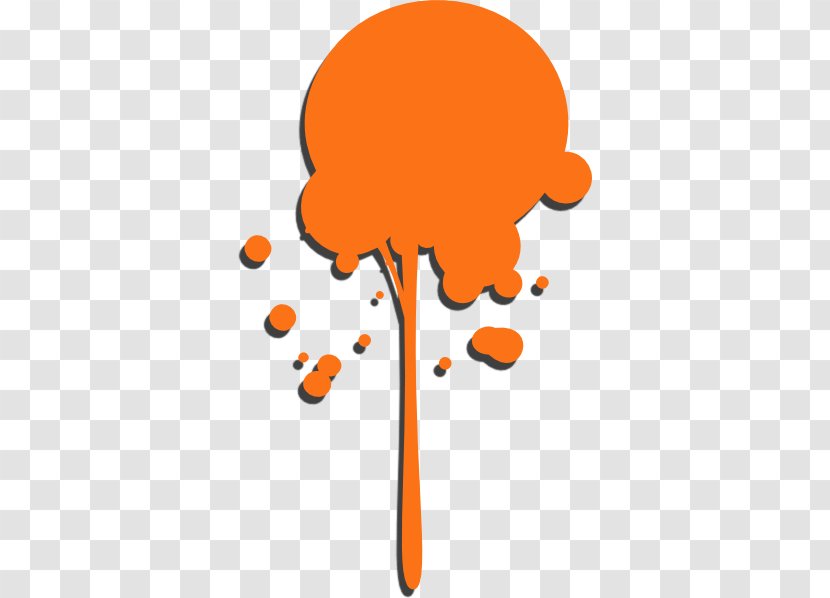 Drip Painting Clip Art - Paint - Orange Splat Cliparts Transparent PNG