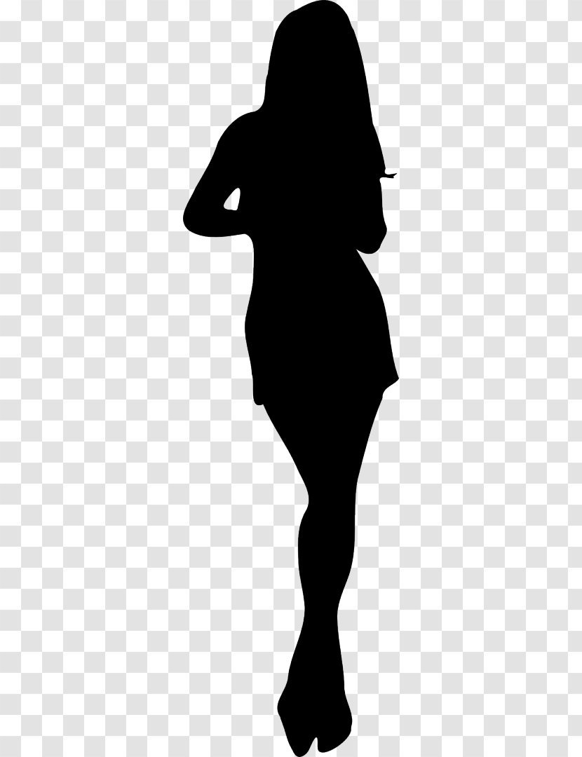 Silhouette Female Woman Clip Art - Bird Transparent PNG
