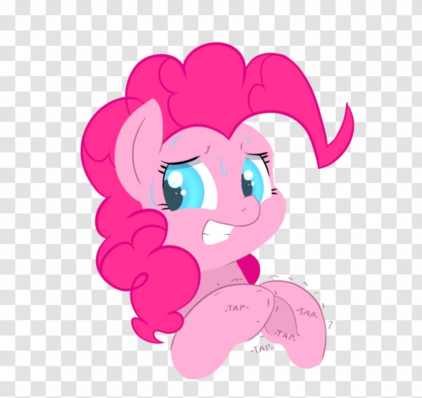 Pony Pinkie Pie Art Blog - Silhouette - Sweating Profusely Transparent PNG