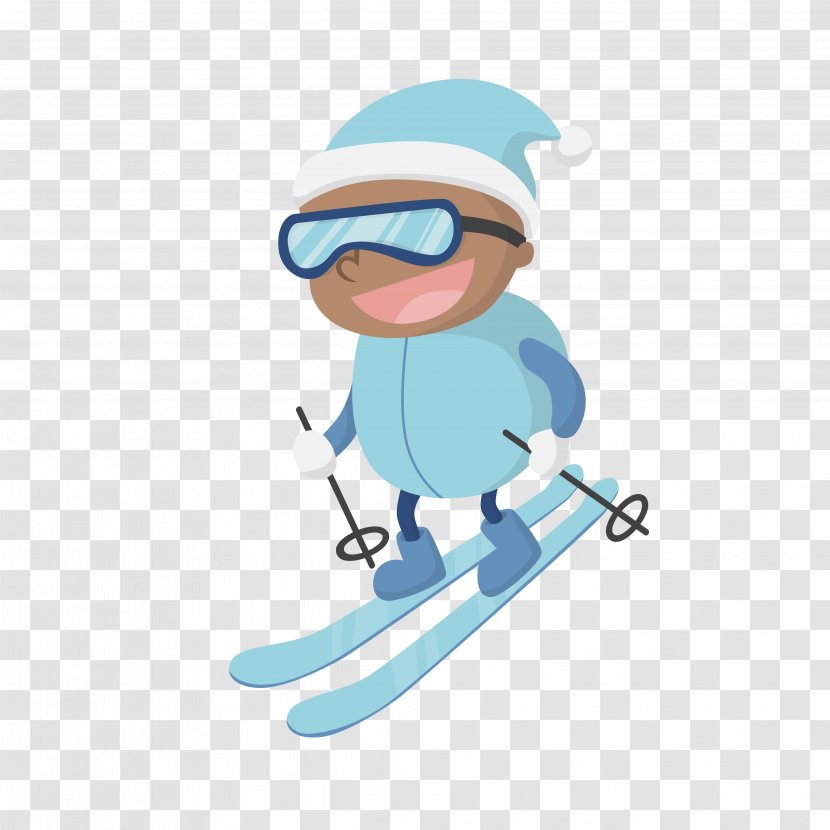 Skiing Winter Sport - Fictional Character - Vector Ski Children Transparent PNG