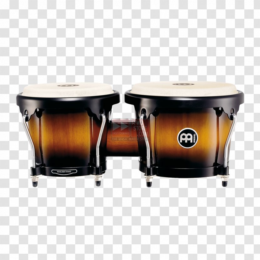 Meinl Percussion Bongo Drum Headliner Series Wood Bongos Kits - Watercolor - Musical Instruments Transparent PNG