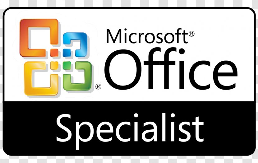 Microsoft Office Specialist Certification Excel - Logo - OneNote Transparent PNG