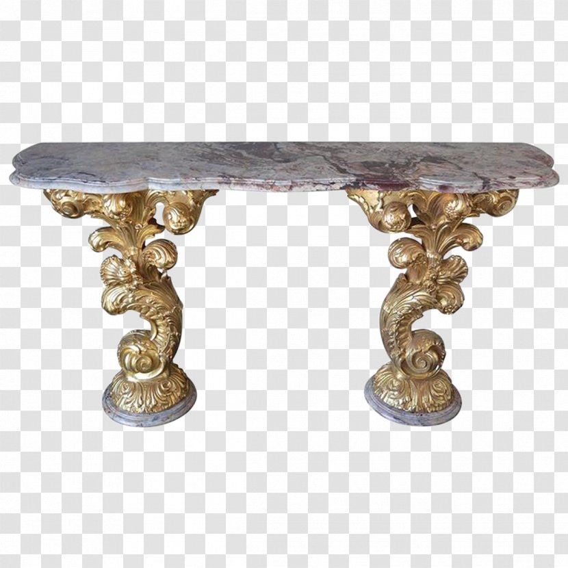 Table Italian Baroque Furniture Rococo - Style Transparent PNG