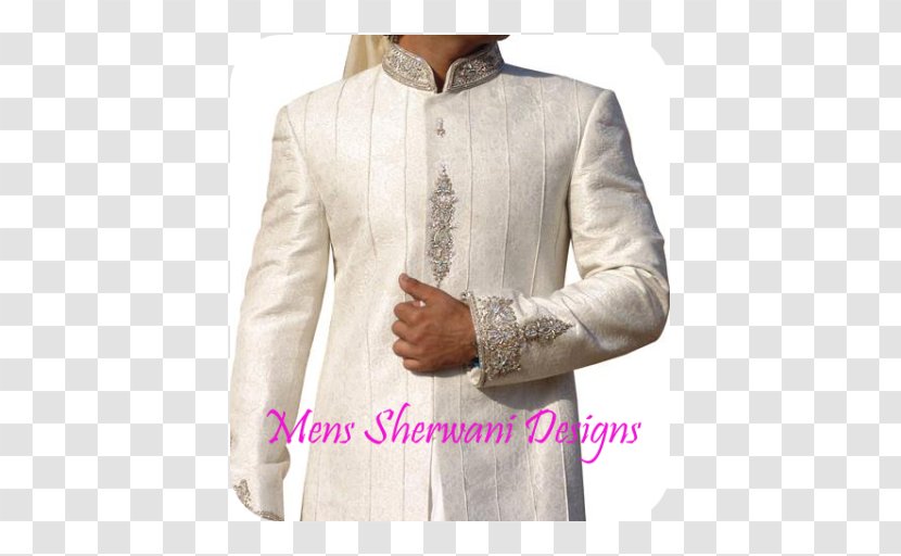 Tuxedo Sherwani Pakistani Clothing Churidar Jamawar - Wedding - Dress Transparent PNG