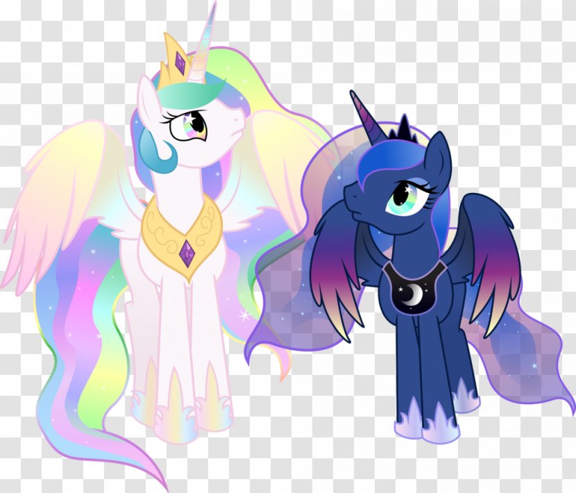 Princess Luna Celestia Rainbow Dash Pony Pinkie Pie - Silhouette - My Little Transparent PNG