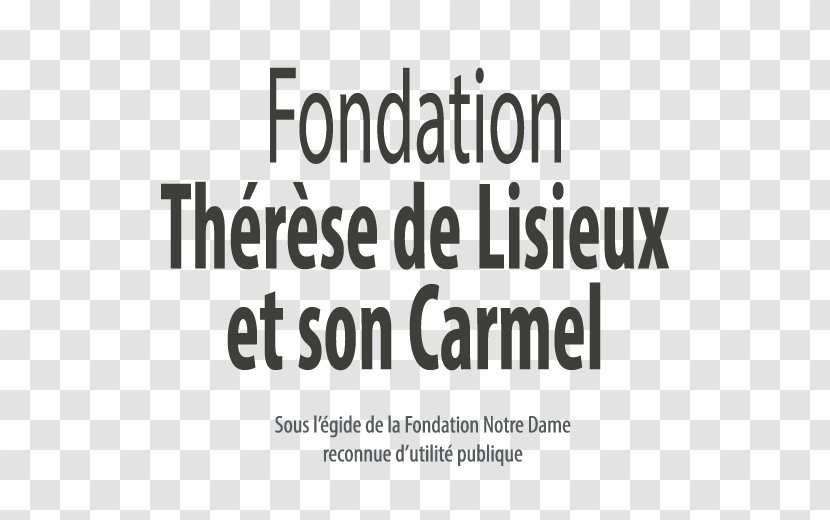 Lisieux Foundation Carmelites Saint Brand - Black And White - Sainte Therese De Transparent PNG