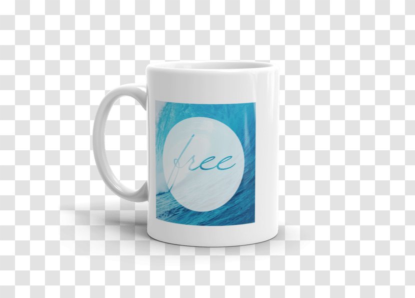 Coffee Cup Mug Teacup - Teal - Mockup Transparent PNG
