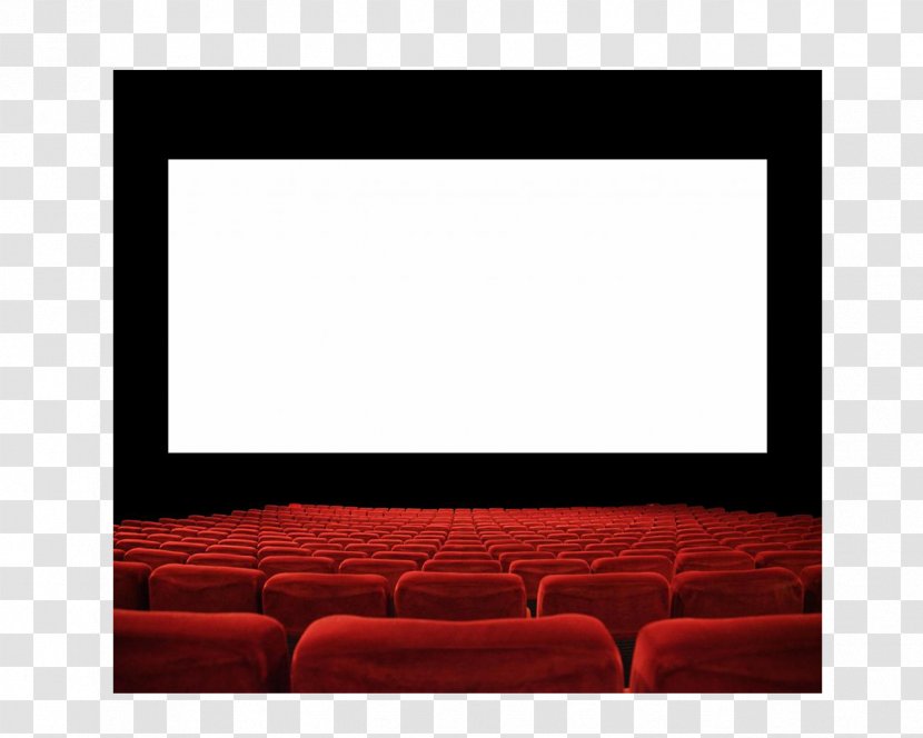 Cinema Rectangle Projection Screens Display Device Square - Movie Theatre Transparent PNG
