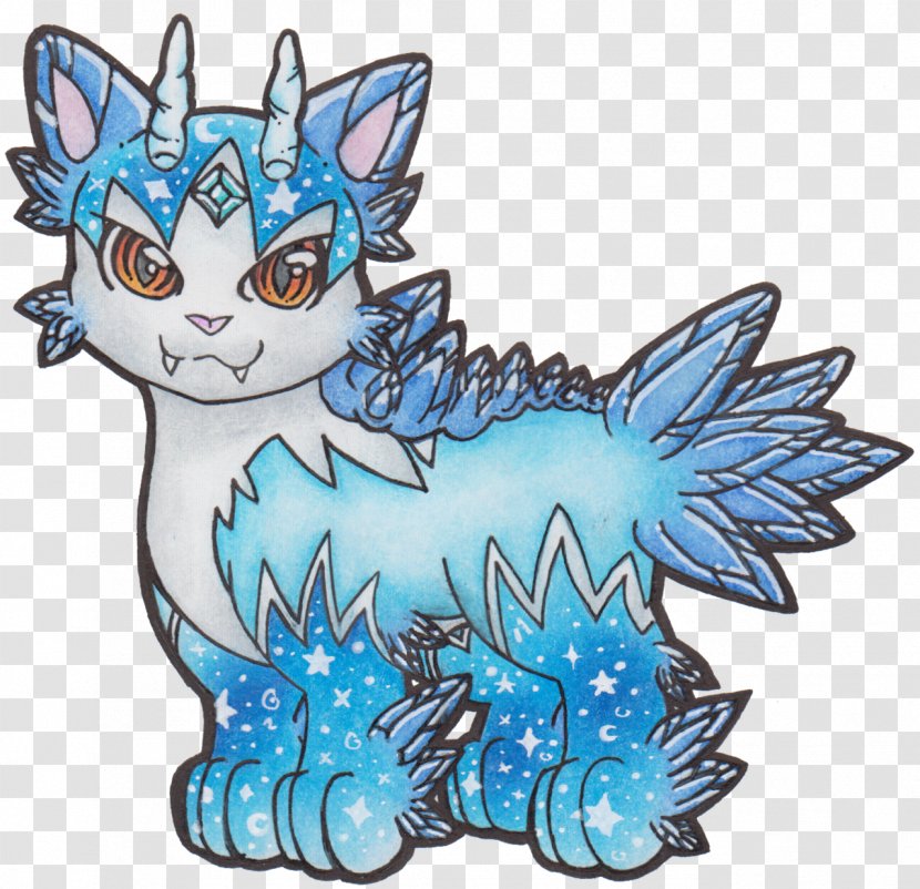 Whiskers Kitten Cartoon Figurine - Mythical Creature Transparent PNG