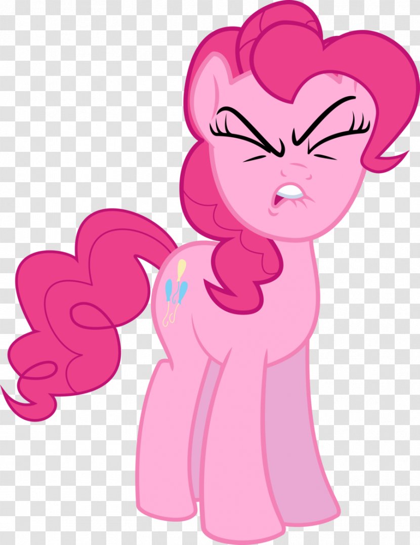 Pony Pinkie Pie Applejack Clip Art - Cartoon - Sour Face Transparent PNG