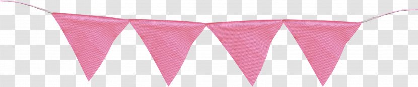 Petal Font - Pink - Triangle Flags Transparent PNG