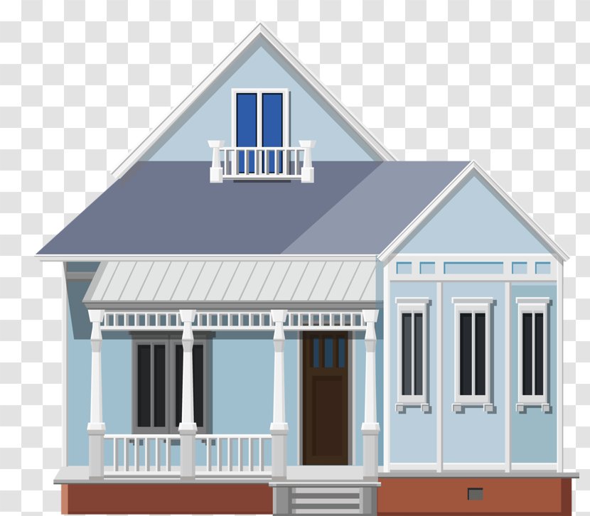 Window House Roof - Elevation - Cartoon Transparent PNG