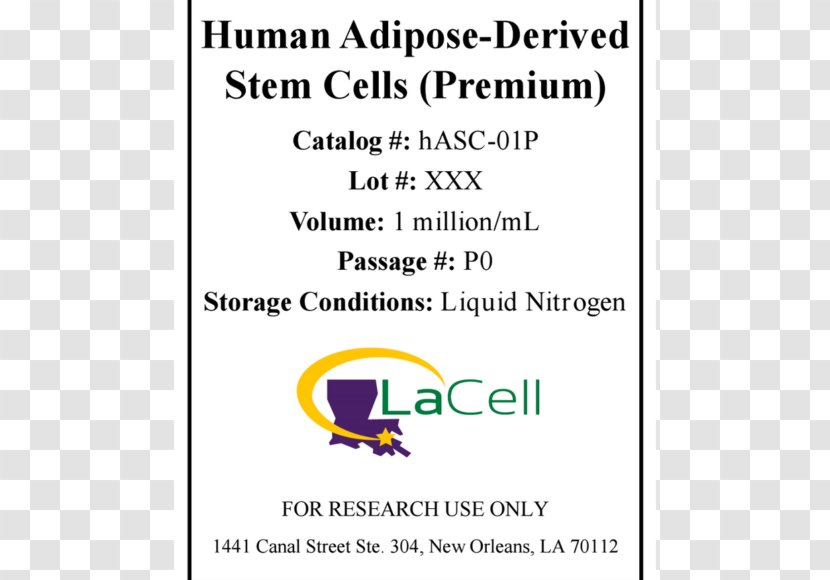 Document Stem Cell Organism Line - Adipose Transparent PNG