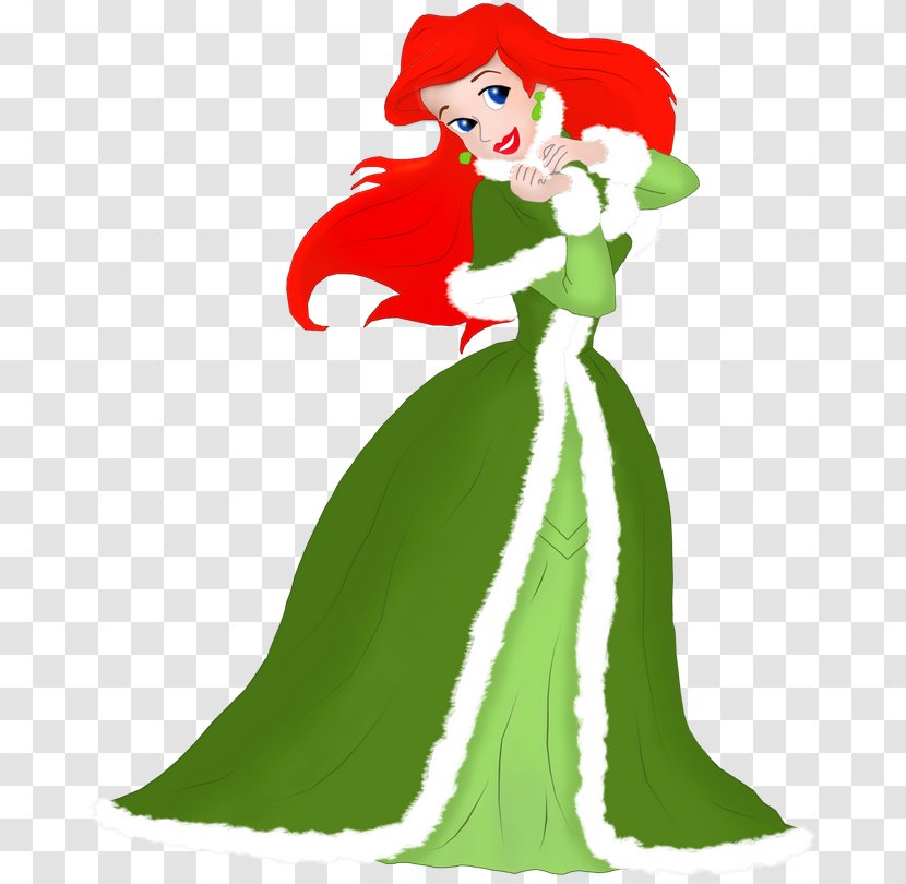 Ariel Belle Disney Princess Christmas Clip Art - Snow White And The Seven Dwarfs Transparent PNG