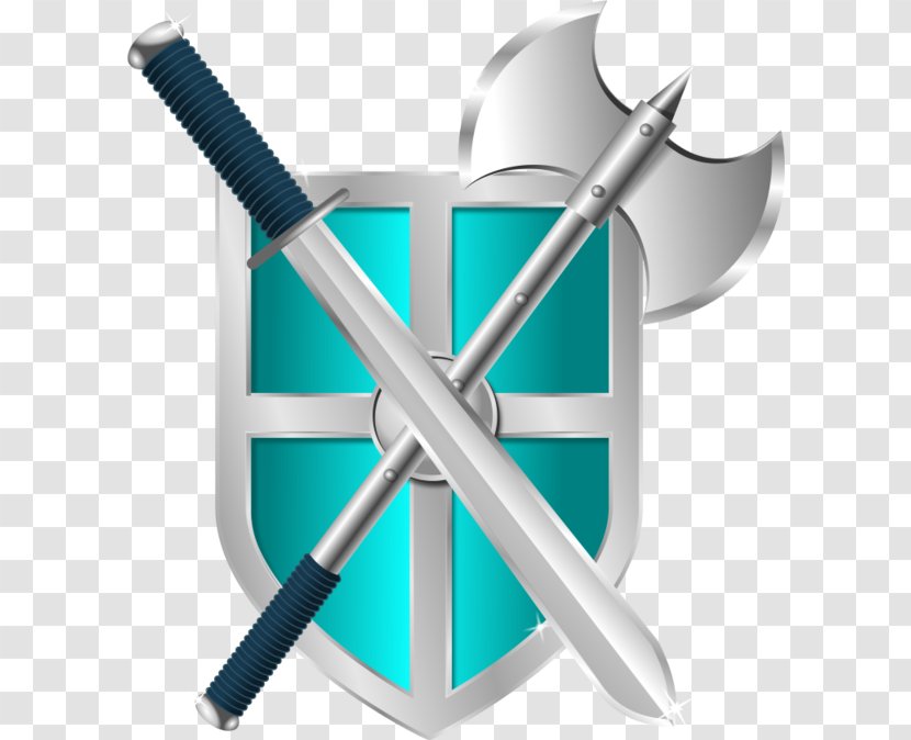 Sword Shield Clip Art - Knight - Battle Axe Cliparts Transparent PNG