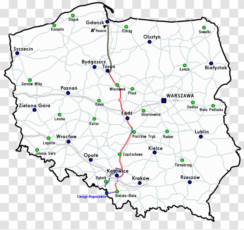 National Road 25 A4 Autostrada Kalisz Szczecin Konin - Land Lot - Strada Egretei Transparent PNG