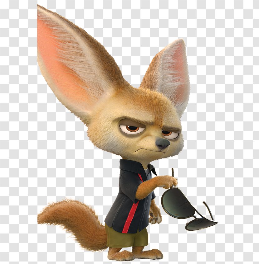 Finnick Nick Wilde Officer Clawhauser Character Film - Red Fox - Fennec Transparent PNG