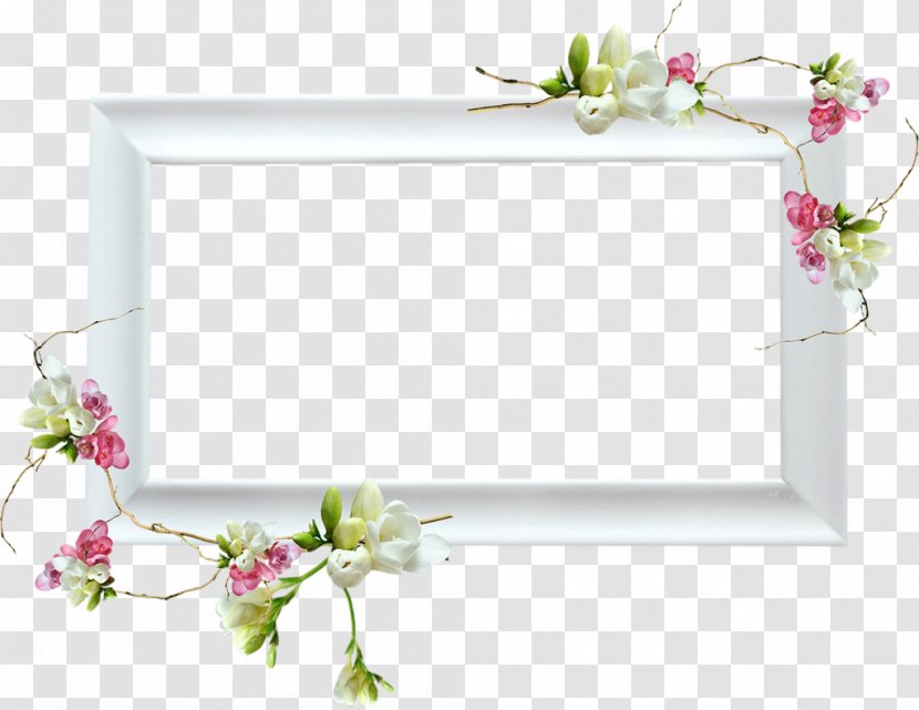 Scrapbooking Picture Frames Clip Art - Floristry - Flowers Frame Transparent PNG