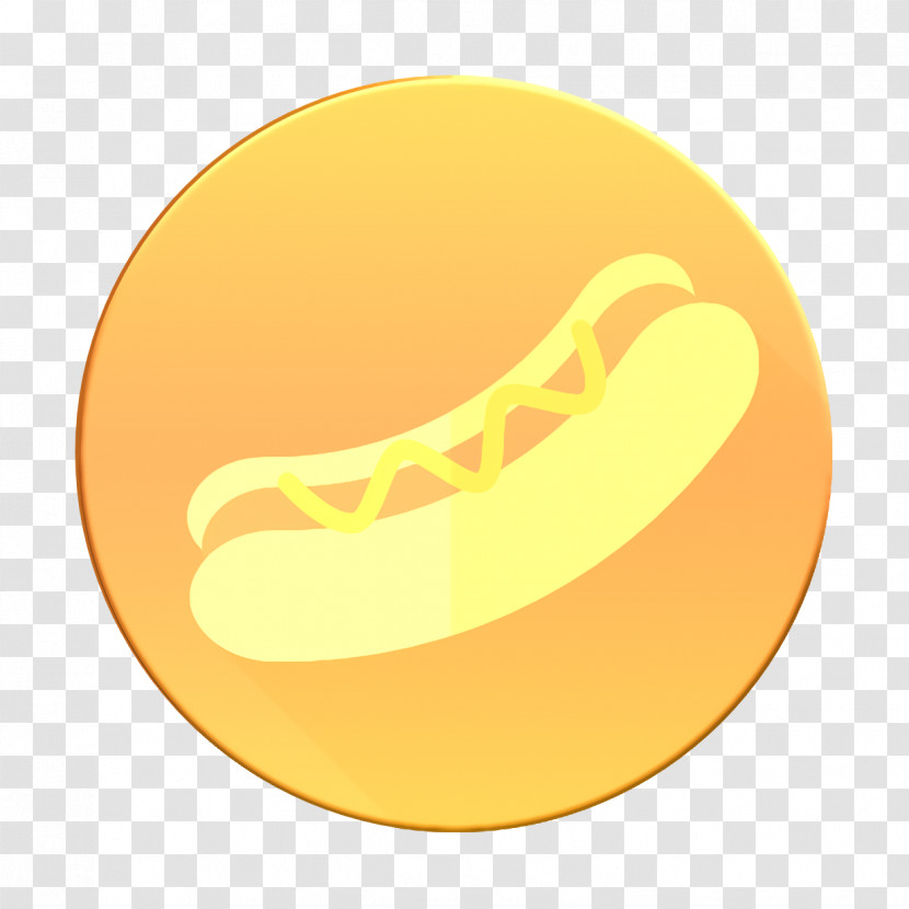 Hot Dog Icon Circle Color Food Icon Transparent PNG