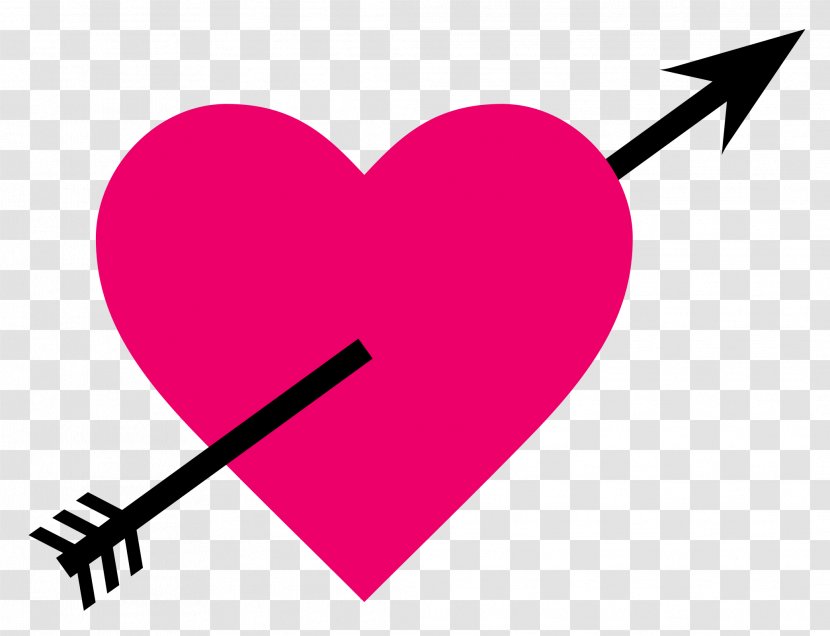 Heart Love Arrow Clip Art - PINK HEARTS Transparent PNG
