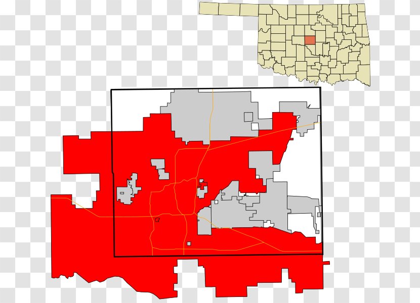 Oklahoma City County, Map Guymon Indian Territory - County Transparent PNG