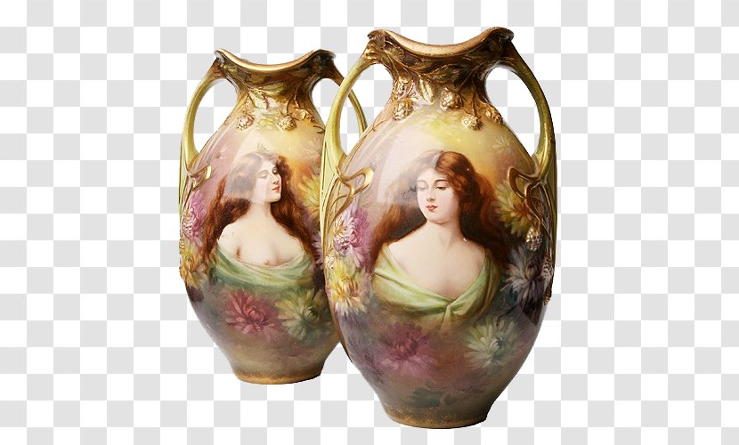 Vase Pottery Ceramic Painting - Flower Transparent PNG