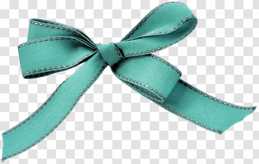Ribbon Shoelace Knot Turquoise Teal - Bow Transparent PNG