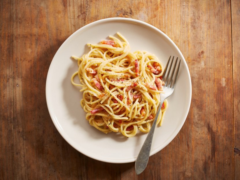 Carbonara Pasta Italian Cuisine Amatriciana Sauce Dish - European Food - Spaghetti Transparent PNG