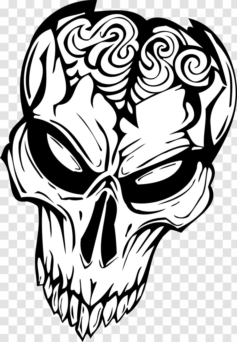 Monster Decal Sticker Skull - Cartoon - Devil Transparent PNG