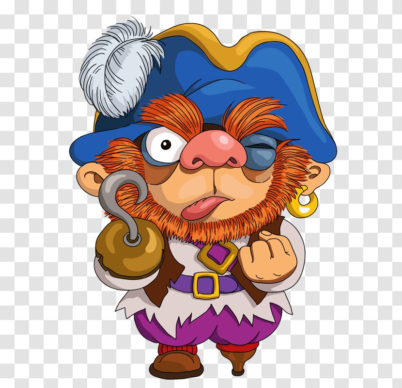 Cartoon Piracy Illustration - Take The Hook BEARD Transparent PNG