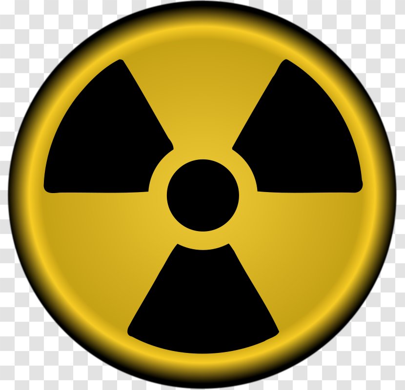 Toxicity Poison Hazard Symbol Clip Art - Yellow - Atomic Bomb Clipart Transparent PNG